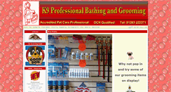 Desktop Screenshot of k9progrooming.co.uk